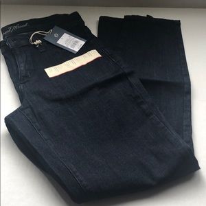Dark wash mid-rise skinny jeans 27 waist regular